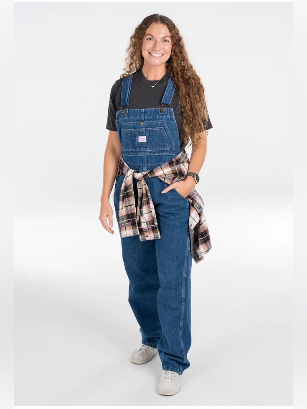 Key Denim Bib Overalls Women’s Size 10 Regular 100% Cotton Blue Jean Workwear